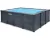 Graphite Gray Panel Rectangular Pool Set 4M x 3M x 1.24M - Afmetingen: L400 x B300 x H124 cm - Vorm: rechthoekig - Kleur: grijs