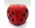 Grote dobbelsteen - rood - 16 x 16 cm - foam - groot formaat - dobbelspel dobbelsteen