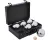 Jeu de boules set 6 ballen in zwarte aluminium koffer