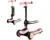 Kinderkraft HALLEY - loopfiets en driewieler step - 2-in-1 - verstelbaar zadel - opvouwbaar ontwerp - verstelbare stuurhoogte - LED wielen - modern design - geschikt voor kinderen van 1-5 jaar - maximale belasting 50 kg - Roze