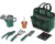 Klein Toys Bosch tuin 6-delige tuintas - schop, hark, plantenpot, gieter, snoeischaar, plantinstructies en stokjes - groen