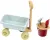 Klein Toys Little Foot handkar met emmerset - bolderkar, emmer, zeef, schep en hark - gerecycled plastic - multicolor