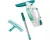 Leifheit Dry &amp; Clean - raamzuiger met steel (43 cm) en inwasser - click system