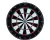 Longfield Darts - Dartbord flocked 2,5 cm dik, incl 6 darts