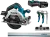 Makita DHS660ZJ + 3,0 Ah accu en lader + geleiderail