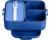 Mepal Bento Lunchbox midi - Broodtrommel - 4 boterhammen - Vivid blue
