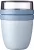 Mepal Lunchpot mini - 300 + 120 ml - Yoghurt en Muesli beker to go - Geschikt voor vriezer, magnetron en vaatwasser - Ellipse - Nordic blue