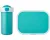 Mepal lunchset (schoolbeker &amp; lunchbox) Campus - 300 + 750 ml - Broodtrommel en Drinkbeker voor kinderen - Bento box - Schoolbeker - Turquoise