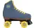 Nijdam Retro Rolschaatsen - Denim Rebel - Denimblauw/Geel - Maat 38