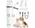 Oneisall 4-in-1 Stille Dierentondeuse voor Kat en Hond - Honden Trimset - Katten trimmer - Hondentondeuse &amp; Hondentrimmer - Wit