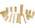 Outdoor Games Kubb-Spel - hout - 21-delig