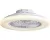 QAZQA clemo - Stille LED Plafondventilator met Verlichting | Lamp en Afstandsbediening - 1 lichts - O 48.5 cm - Wit - Woonkamer | Slaapkamer | Keuken
