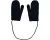 Sarlini Wanten Knit Teddy Voering Navy