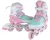 Street Rider Inline Skeelers Roze/Groen Verstelbaar, Maat 33-36