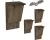 Vleermuiskast - set van 4 - hout