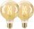 WiZ Smart Filament lamp Globe 2-pack - Warm tot Koelwit Licht - E27