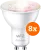 WiZ Smart Spot 8-pack - Gekleurd en Wit Licht - GU10